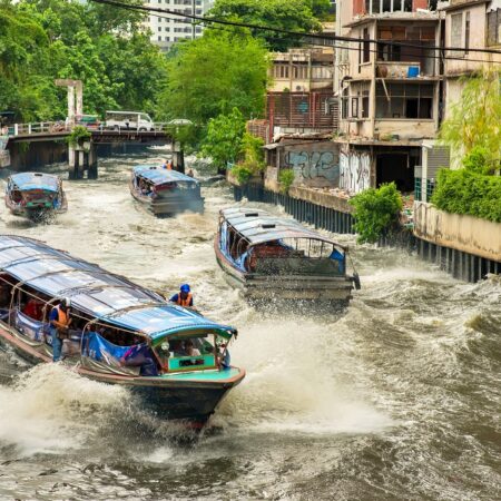 Bangkok, Bangkok rivers, orchards and a reclining Buddha