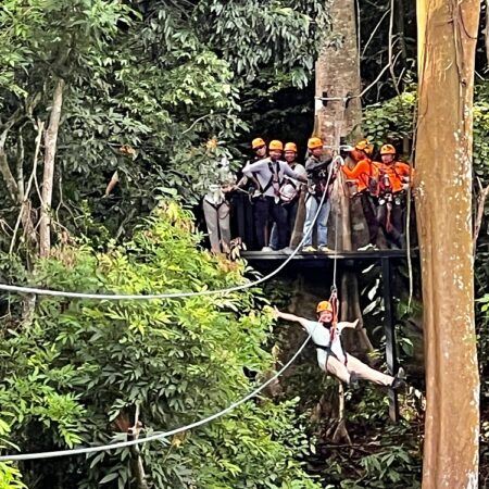Luang Prabang, Trek to Kuang Si & lunch at the falls – Zipline experience